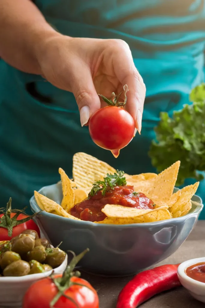 Are chips and salsa healthy, chips and salsa nutritional value, health benefits of salsa, homemade chips and salsa, calories in chips and salsa, low sodium salsa options, healthy chip alternatives, salsa vitamins and antioxidants, homemade salsa recipes