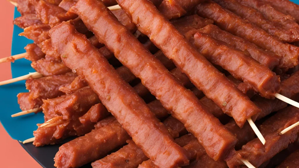 Are meat sticks healthy, meat stick nutritional value, health benefits of meat sticks, meat stick sodium content, meat stick additives and preservatives, choosing healthy meat sticks, meat sticks and balanced diet, processed meat health concerns, protein-rich snacks